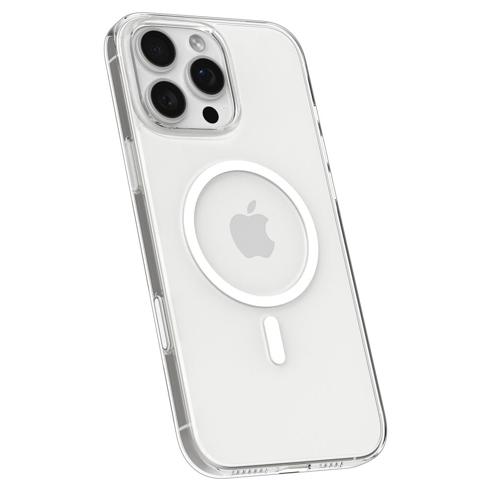 Spigen Thin Fit MagSafe dėklas iPhone 16 Pro – skaidrus/baltas