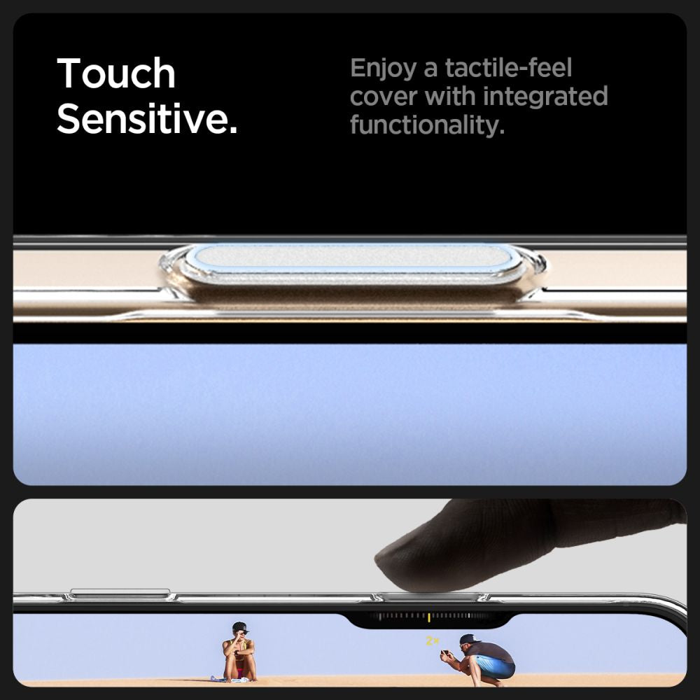Spigen Thin Fit MagSafe dėklas iPhone 16 Pro – skaidrus/baltas
