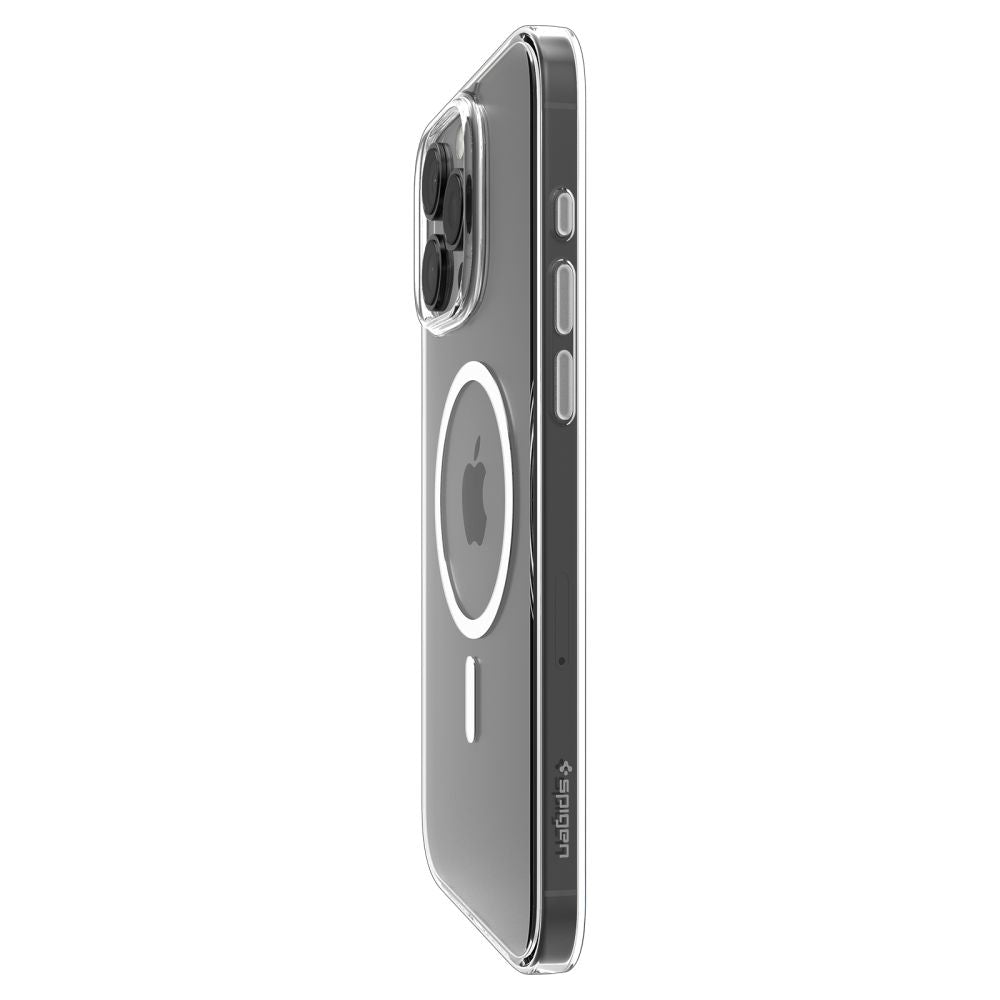 Spigen Thin Fit MagSafe dėklas iPhone 16 Pro Max – skaidrus/baltas