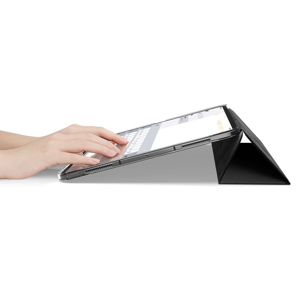Spigen Liquid Air Folio dėklas, skirtas iPad Pro 13" 7 / 8 / 2024-2025 - juodas