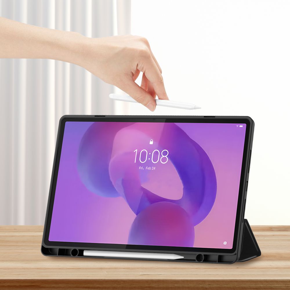 TechProtect SmartCase rašiklio dėklas, skirtas Lenovo Idea Tab Plus 12.1 TB-361 - juodas