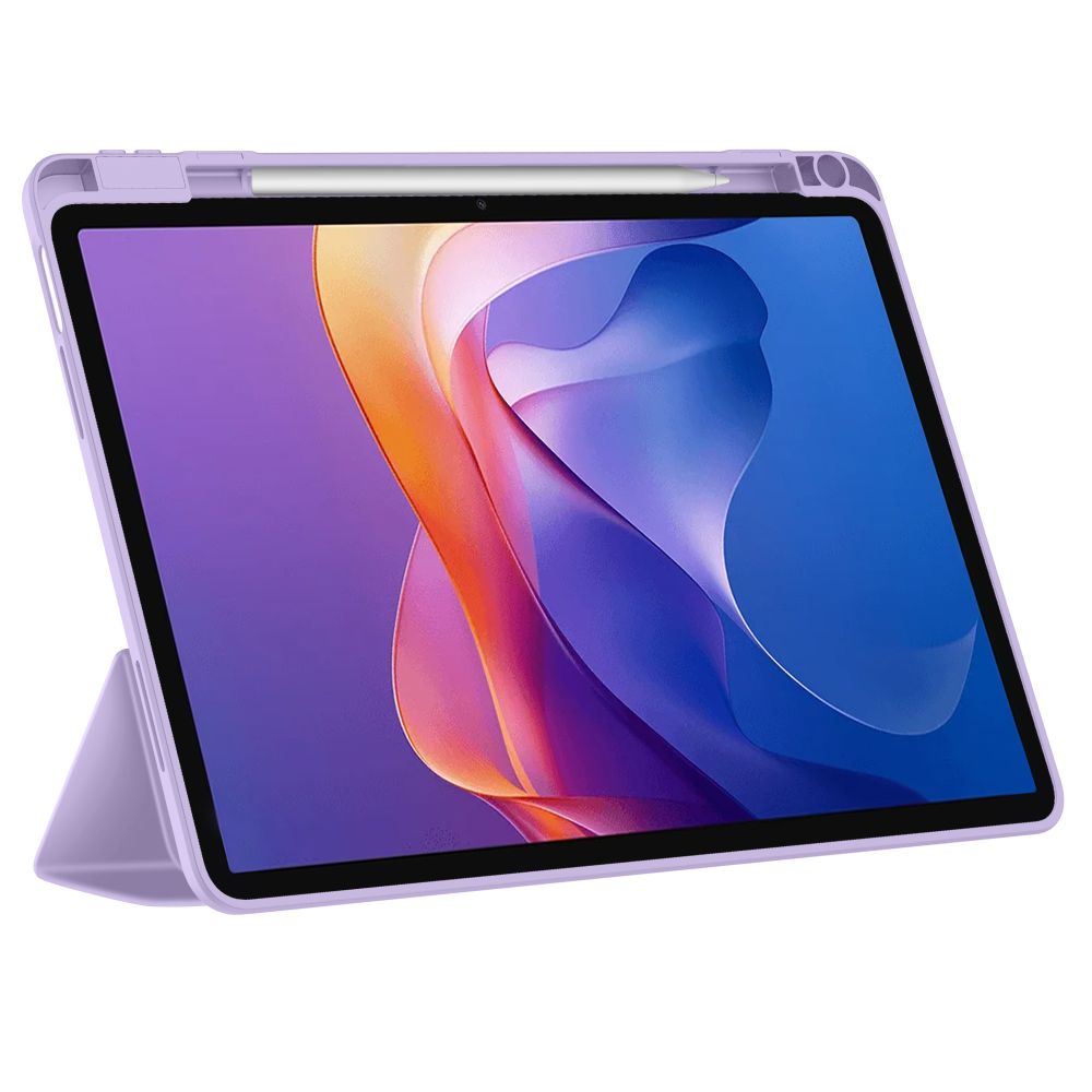 Tech-Protect SmartCase Pen dėklas Xiaomi Redmi Pad 2 11.0 – violetinis -- Xiaomi Redmi Pad 2