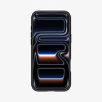 Spigen Ultra Hybrid MagSafe dėklas iPhone 17 Pro – juodas/oranžinis