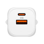 Spigen sieninis įkroviklis Essential EE352EU USB-C / USB-A 35W - baltas