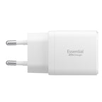 Spigen sieninis įkroviklis Essential EE202EU 20W - baltas
