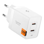 Spigen sieninis įkroviklis Essential EE472EU 2-port USC-C 47W - baltas