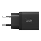 Spigen sieninis įkroviklis Essential EE472EU 2-port USC-C 47W - juodas
