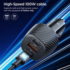 Spigen automobilinis įkroviklis Essential EV1133 3-port - juodas