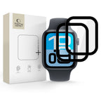 Tech-Protect Glass Flex+ stikliukas Apple Watch 44 mm – juodas, 2 vnt. -- Apple Watch SE2 44 mm