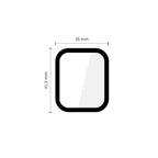 Tech-Protect Glass Flex+ stikliukas Apple Watch 44 mm – juodas, 2 vnt. -- Apple Watch SE2 44 mm
