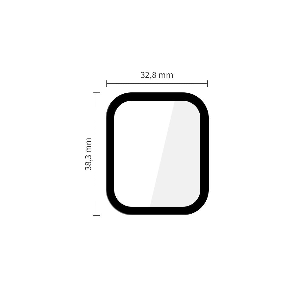 Tech-Protect Glass Flex+ apsauginis stiklas Apple Watch 40 mm – juodas (2 vnt.) -- Apple Watch SE2 40 mm
