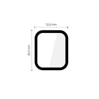Tech-Protect Glass Flex+ apsauginis stiklas Apple Watch 40 mm – juodas (2 vnt.) -- Apple Watch SE2 40 mm