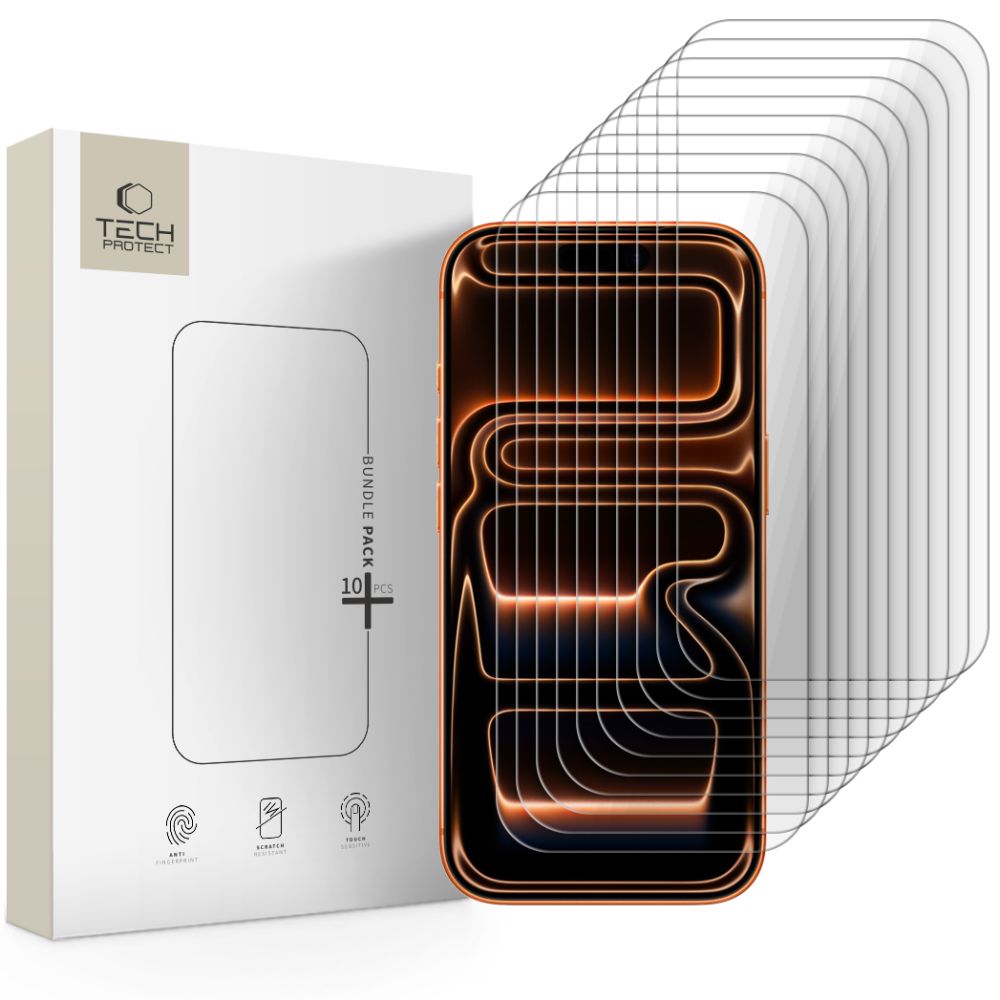 Tech-Protect grūdintas stiklas 10 v. iPhone 16/17 Pro Max -- iPhone 16 Pro Max