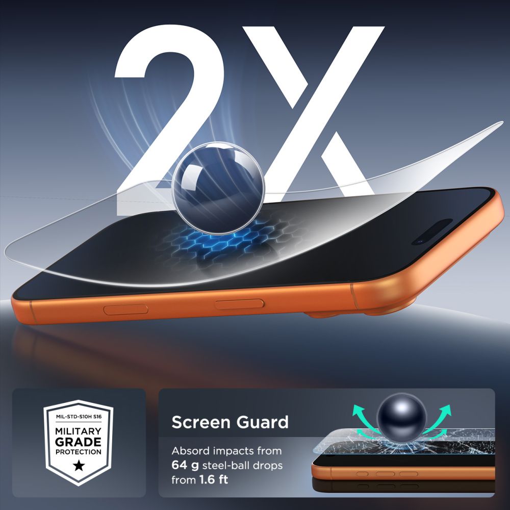 Tech-Protect grūdintas stiklas 10 v. iPhone 16/17 Pro Max -- iPhone 16 Pro Max