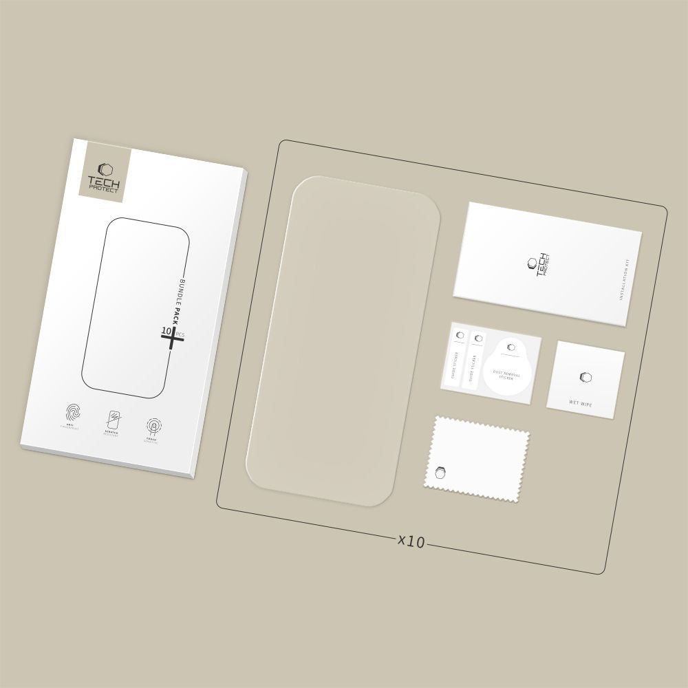 Tech-Protect grūdintas stiklas 10 v. iPhone 16/17 Pro Max -- iPhone 16 Pro Max