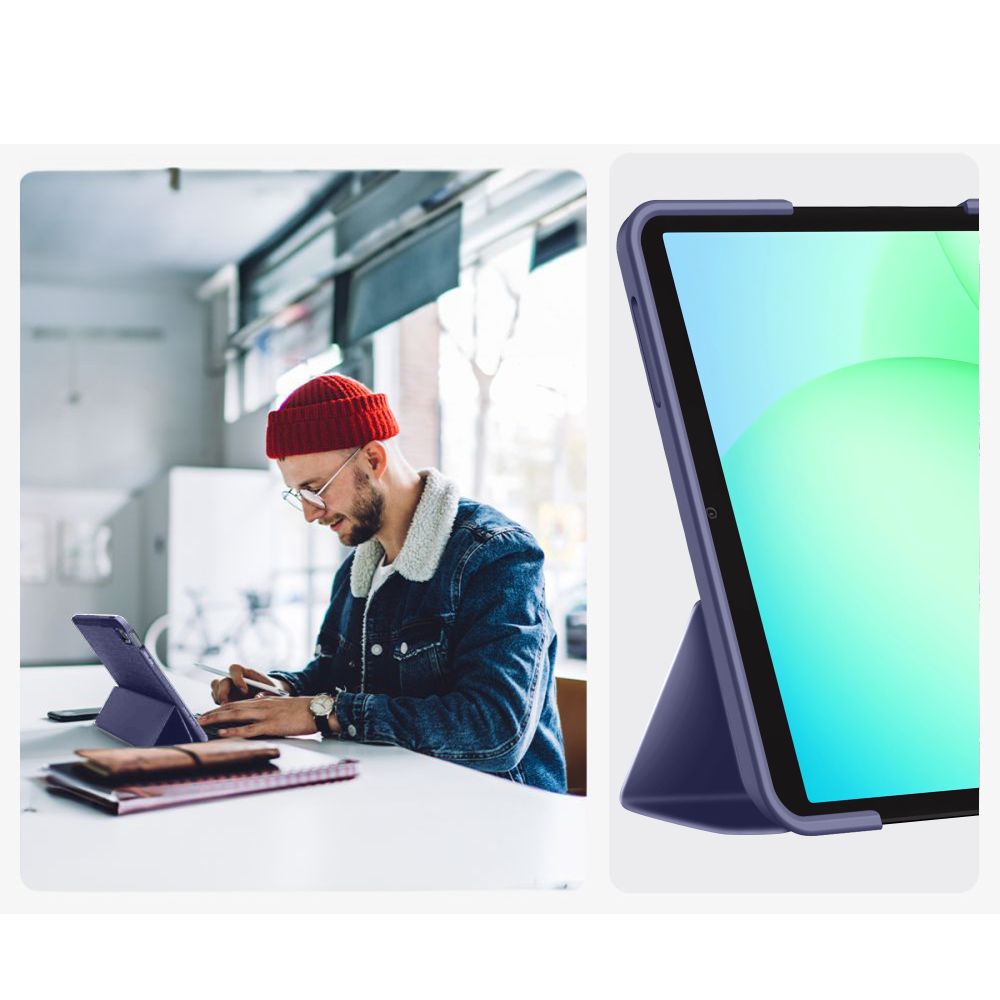 TechProtect SmartCase dėklas Galaxy Tab A9+ / A11+ 11.0 – mėlynas -- Samsung Galaxy Tab A9+