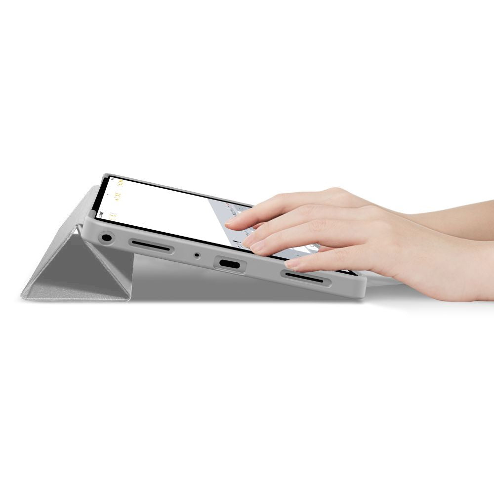 TechProtect SmartCase dėklas Galaxy Tab A9+/A11+ 11.0 – pilkas -- Samsung Galaxy Tab A9+