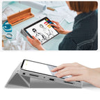 TechProtect SmartCase dėklas Galaxy Tab A9+/A11+ 11.0 – pilkas -- Samsung Galaxy Tab A9+