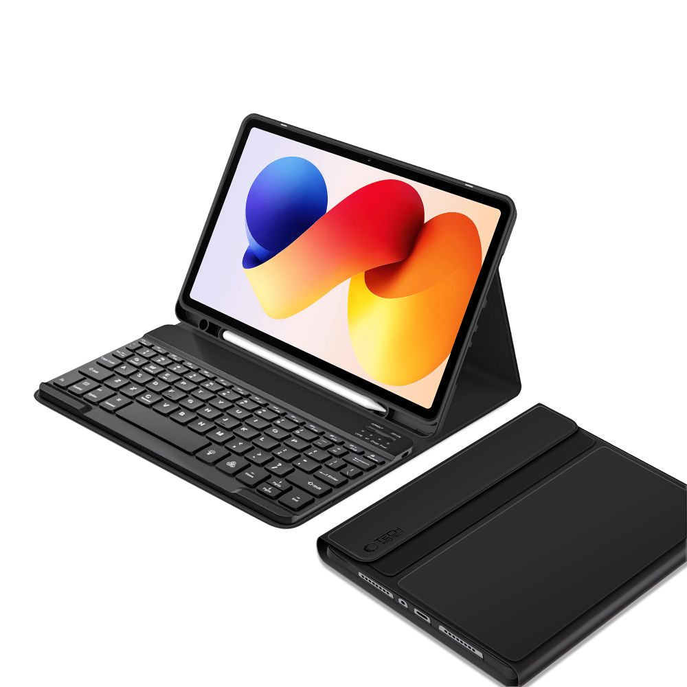 Tech-Protect SC Pen dėklas su klaviatūra Xiaomi Poco Pad M1 / Redmi Pad 2 Pro 12.1 – juodas -- Xiaomi Poco Pad M1