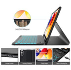 Tech-Protect SC Pen dėklas su klaviatūra Xiaomi Poco Pad M1 / Redmi Pad 2 Pro 12.1 – juodas -- Xiaomi Poco Pad M1