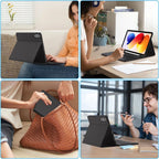 Tech-Protect SC Pen dėklas su klaviatūra Xiaomi Poco Pad M1 / Redmi Pad 2 Pro 12.1 – juodas -- Xiaomi Poco Pad M1