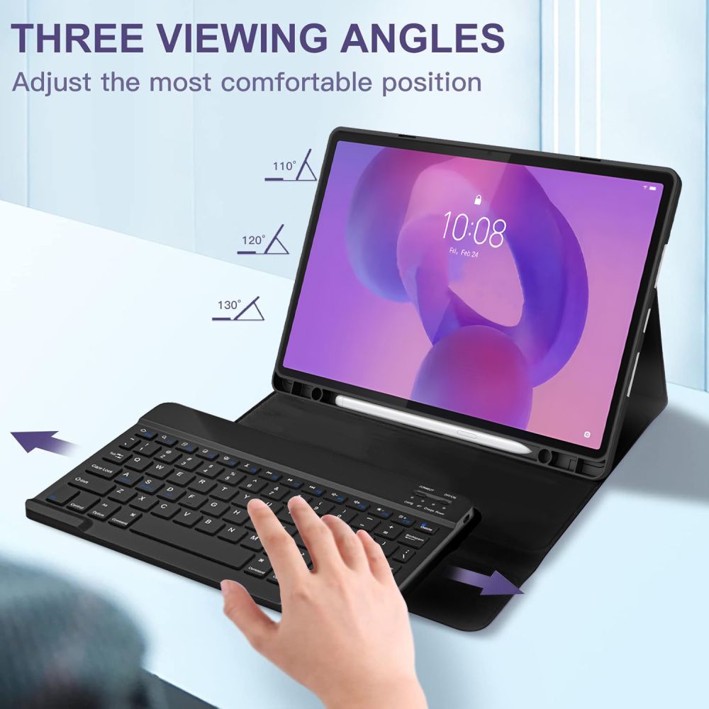 Tech-Protect SC rašiklio dėklas, skirtas Lenovo Idea Tab Plus 12.1 TB-361 - juodas