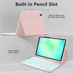 Tech-Protect SC Pen dėklas su klaviatūra Galaxy Tab A9+ – rožinis -- Samsung Galaxy Tab A9+