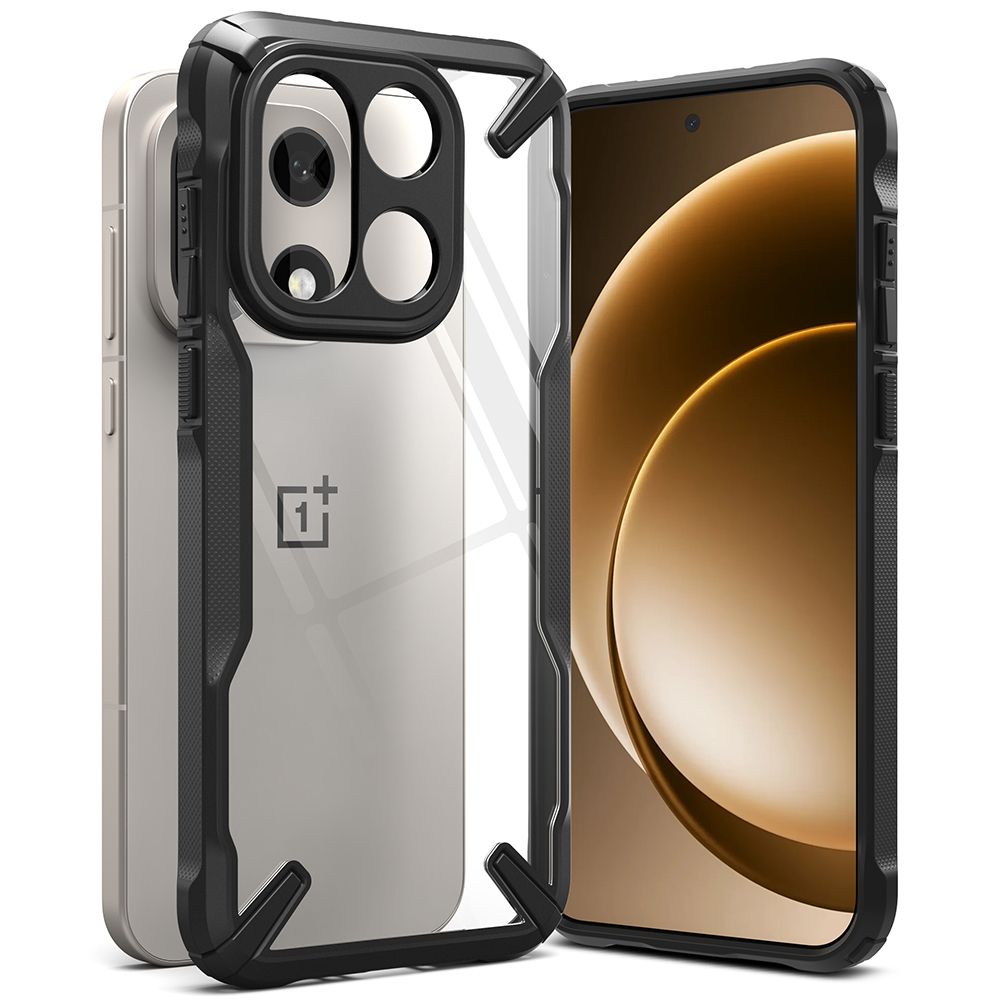 Ringke Fusion X dėklas OnePlus 15 – skaidrus juodas -- OnePlus 15