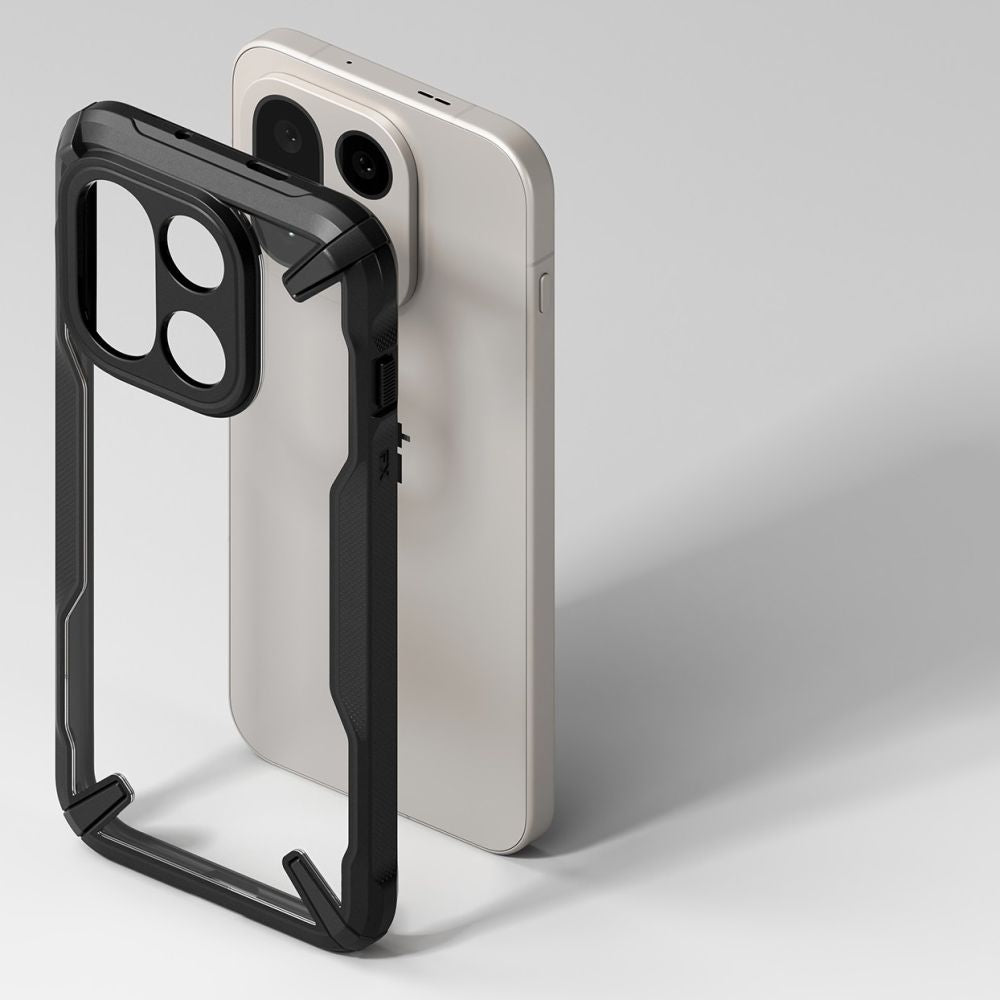Ringke Fusion X dėklas OnePlus 15 – skaidrus juodas -- OnePlus 15