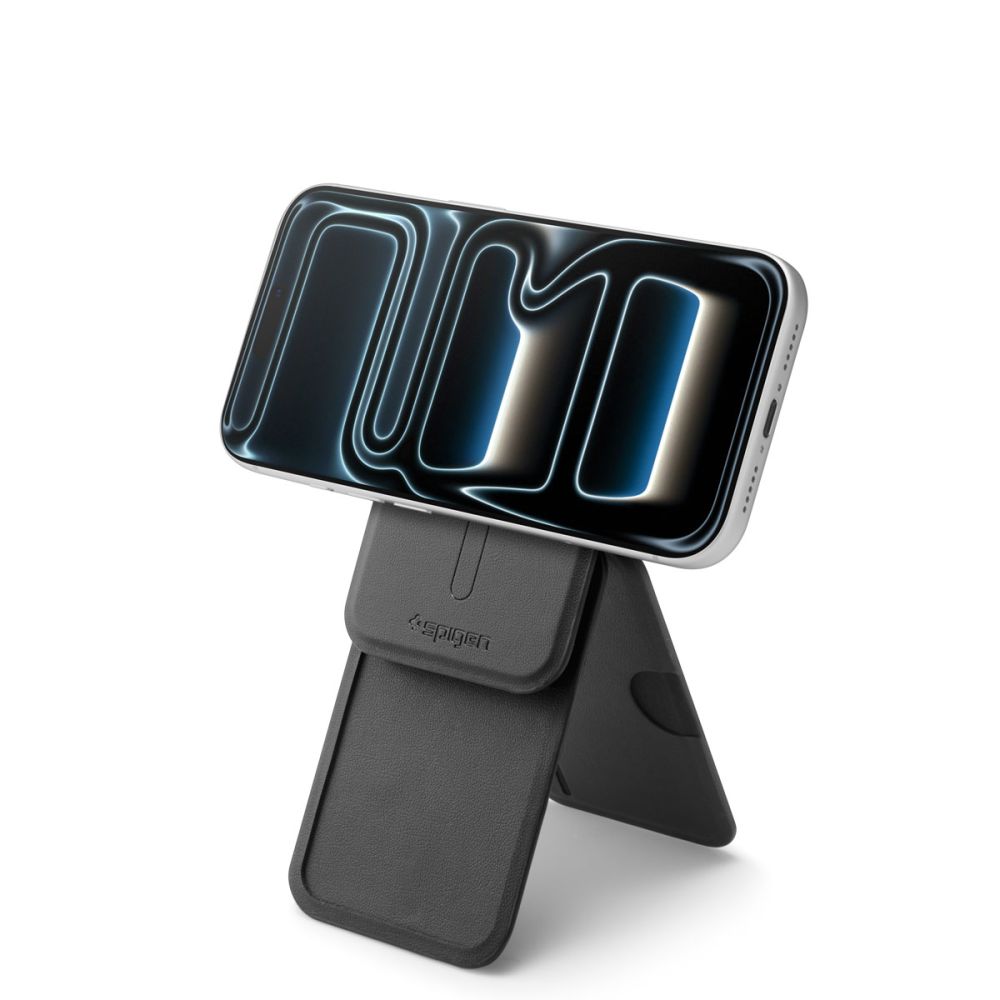 Spigen Slim Fold Tripod Wallet S314-2 MagSafe Magnetinis telefono dėklas - Juodas -- Uncategorized