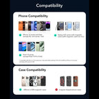 ESR OmniLock Qi2.2 magnetinis MagSafe automobilinis laikiklis oro grotelėms - juodas