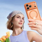 ESR Classic Hybrid MagSafe dėklas iPhone 17 Pro Max – skaidrus oranžinis