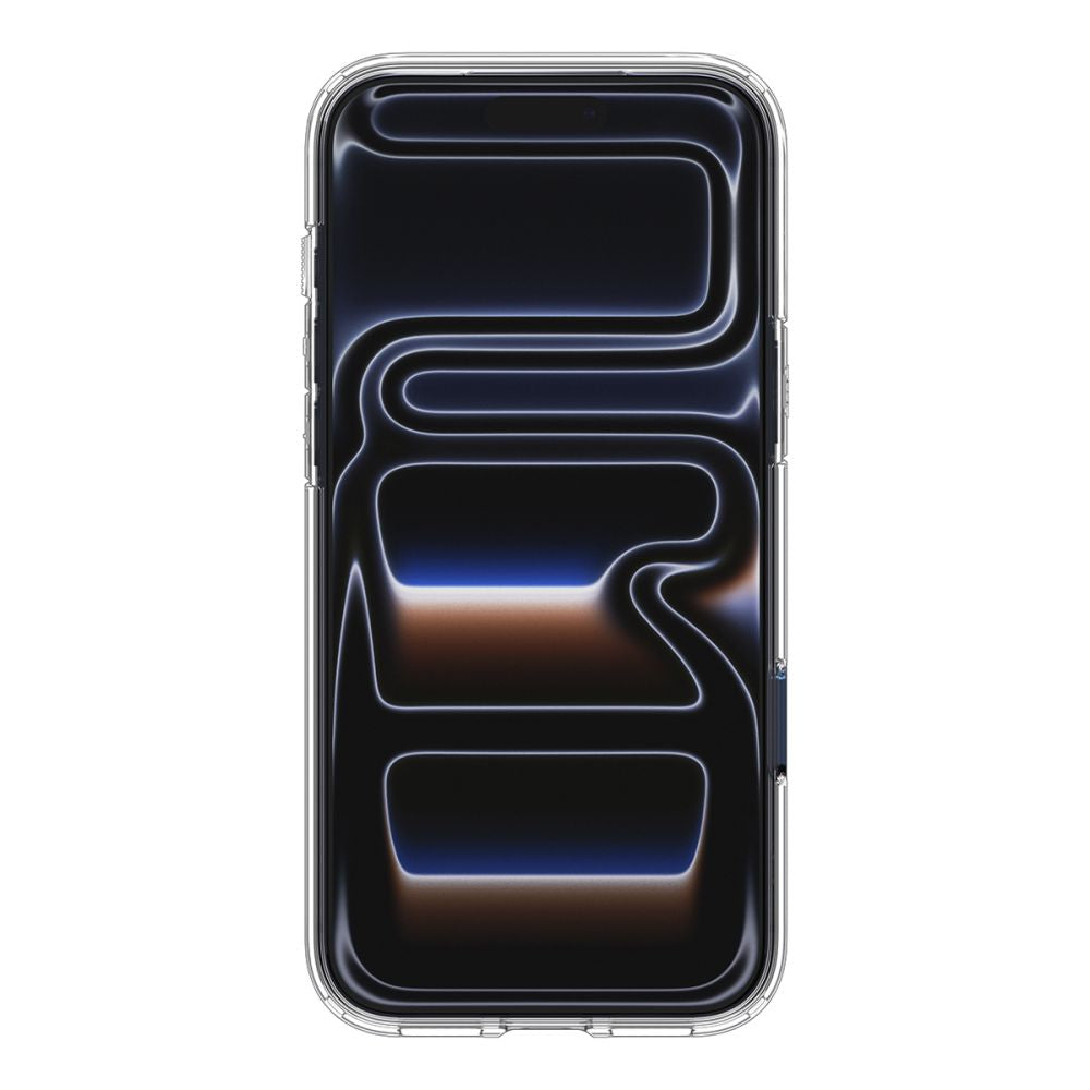 Spigen Ultra Hybrid MagSafe dėklas iPhone 17 Pro – skaidrus (tamsiai mėlynas)