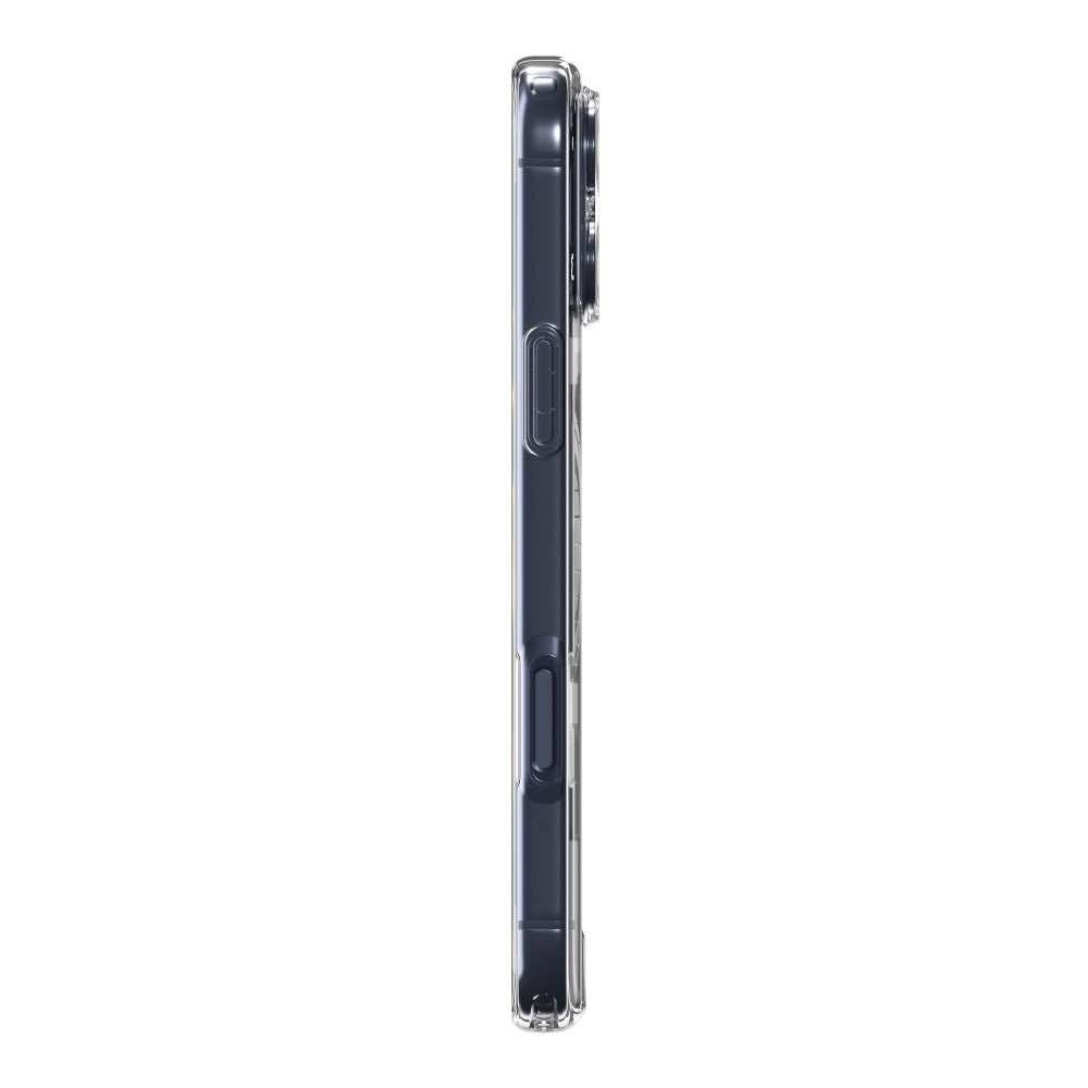 Spigen Ultra Hybrid MagSafe dėklas iPhone 17 Pro – skaidrus (tamsiai mėlynas)