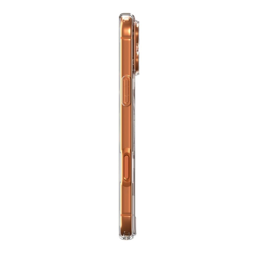 Spigen Ultra Hybrid MagSafe dėklas iPhone 17 Pro – skaidrus oranžinis