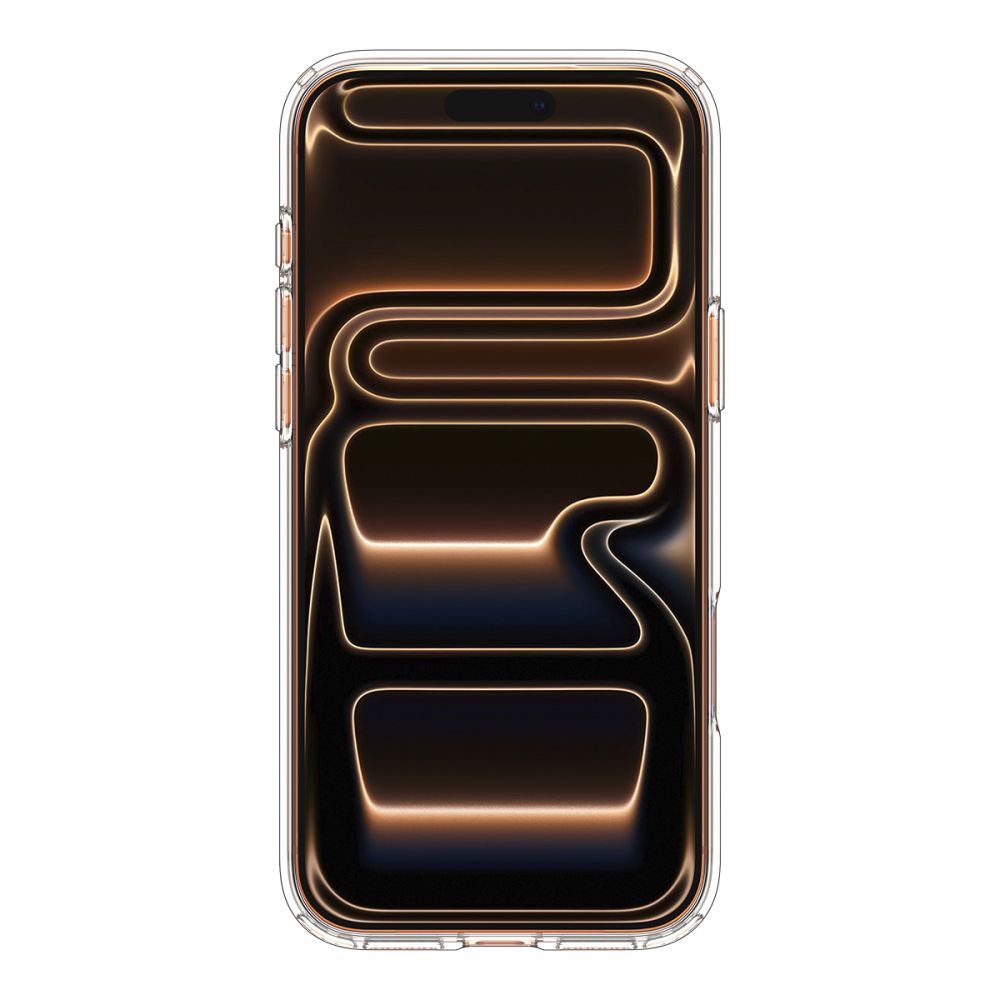 Spigen Ultra Hybrid MagSafe dėklas iPhone 17 Pro Max – skaidrus oranžinis