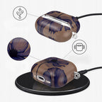 Tech-Protect Lamano dėklas AirPods 4 – rudas/violetinis -- AirPods 4