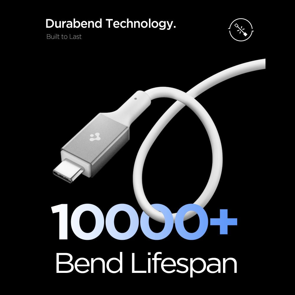Spigen Laidas EB24012CC USB-C 240W 120cm - baltas