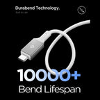 Spigen Laidas EB24012CC USB-C 240W 120cm - baltas