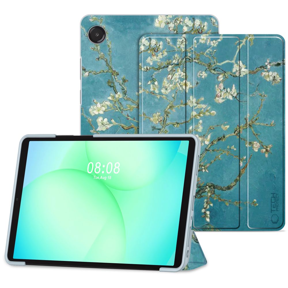 TechProtect SmartCase dėklas Galaxy Tab A9+ / A11+ 11.0 – mėlynai baltas -- Samsung Galaxy Tab A9+