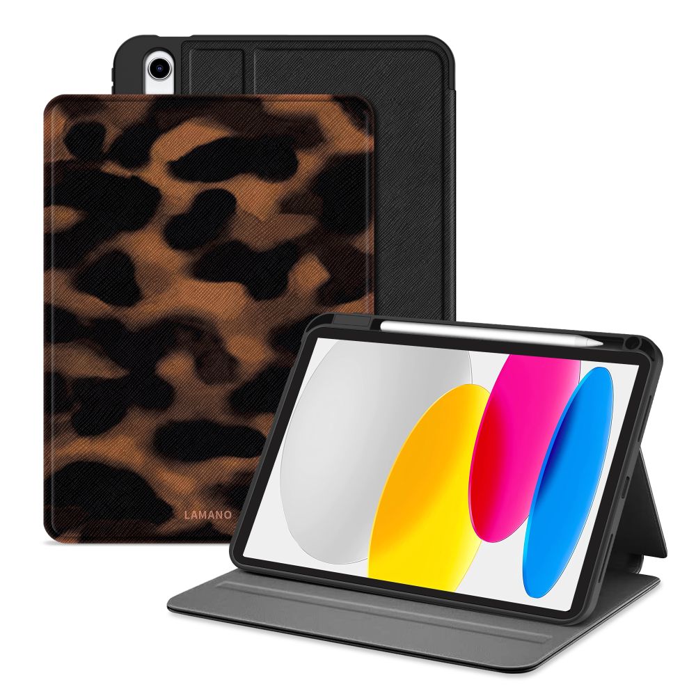 Tech-Protect Lamano dėklas, skirtas iPad 10.9" 10 / 2022 / 11" 11 / 2025 - ruda ir juoda
