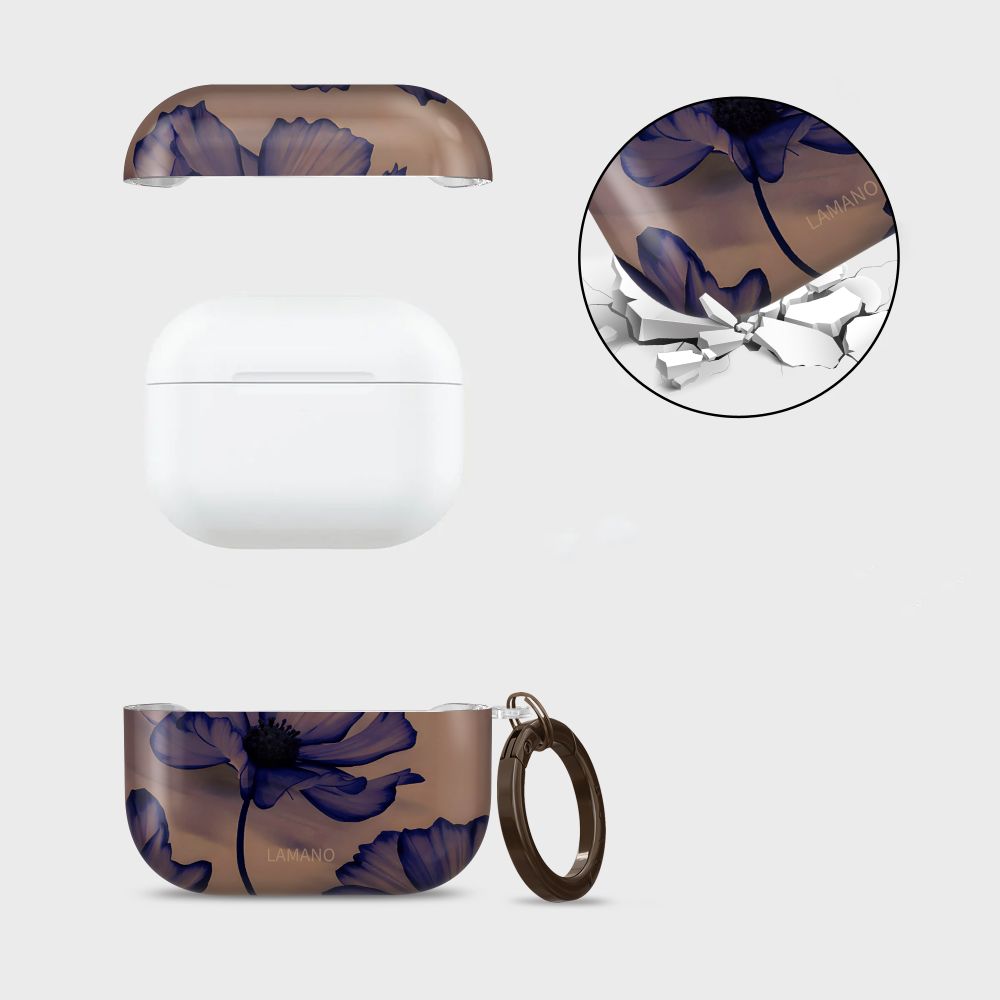 Tech-Protect Lamano dėklas AirPods Pro 1/2 – rudas/violetinis -- AirPods Pro