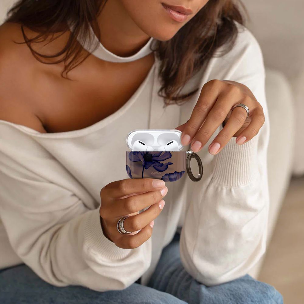Tech-Protect Lamano dėklas AirPods Pro 1/2 – rudas/violetinis -- AirPods Pro