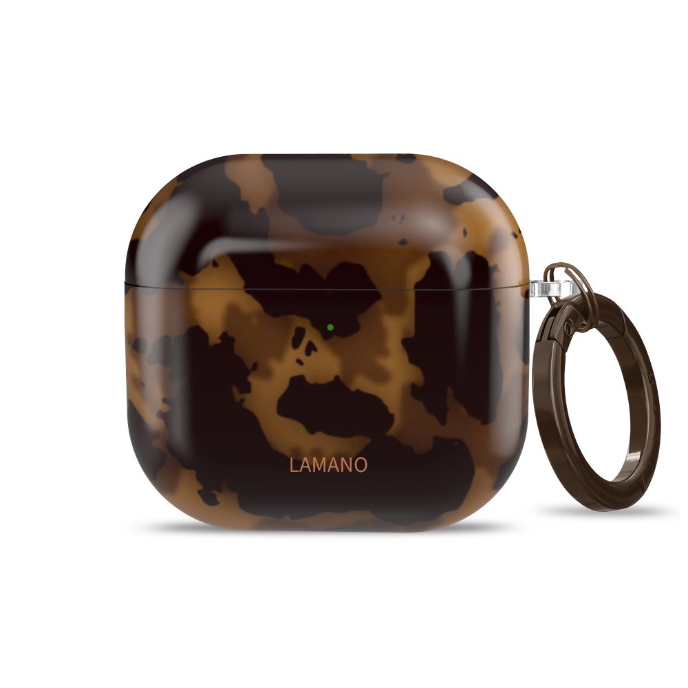 Tech-Protect Lamano dėklas AirPods 4 – rudas/juodas -- AirPods 4
