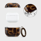 Tech-Protect Lamano dėklas AirPods 4 – rudas/juodas -- AirPods 4