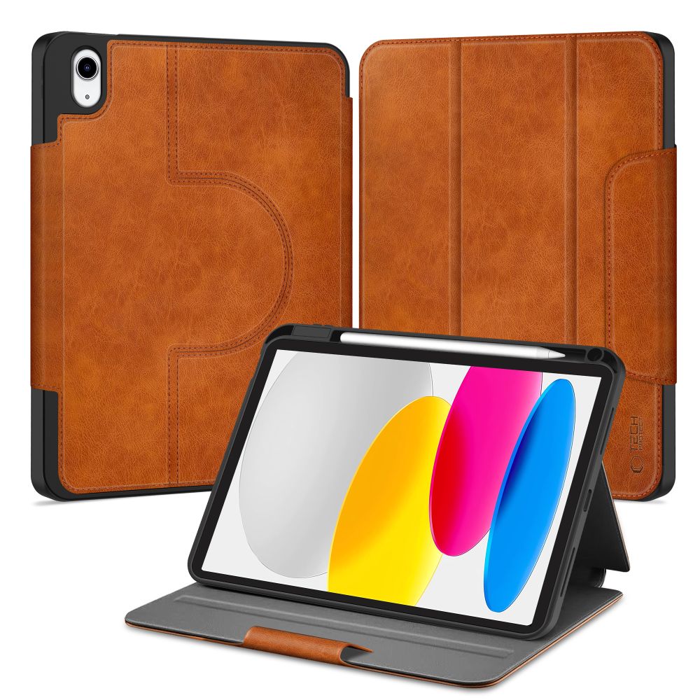 Tech-Protect vilnonis dėklas, skirtas iPad 10.9" 10 / 2022 / 11" 11 / 2025 - ruda