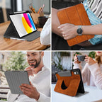 Tech-Protect vilnonis dėklas, skirtas iPad 10.9" 10 / 2022 / 11" 11 / 2025 - ruda