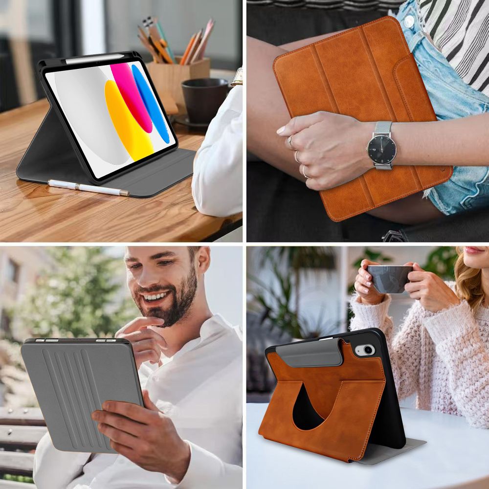 Tech-Protect vilnonis dėklas, skirtas iPad 10.9" 10 / 2022 / 11" 11 / 2025 - ruda