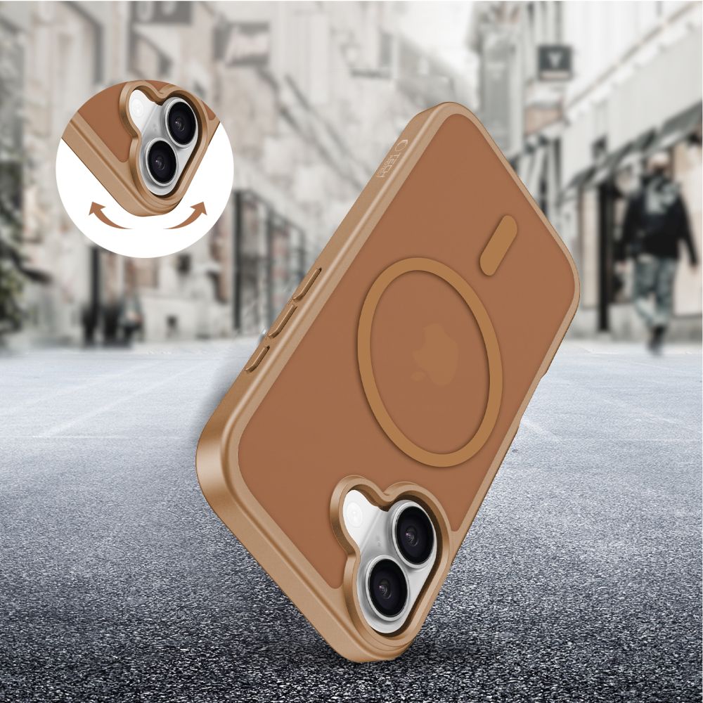 Tech-Protect BasicMag MagSafe dėklas iPhone 17 – rudas -- iPhone 17