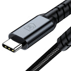 3mk Hyper Laidas N-SERIES Thunderbolt 4 USB-C / USB-C 1m 48V/5A 40Gb/s 240W 8K60Hz - juodas